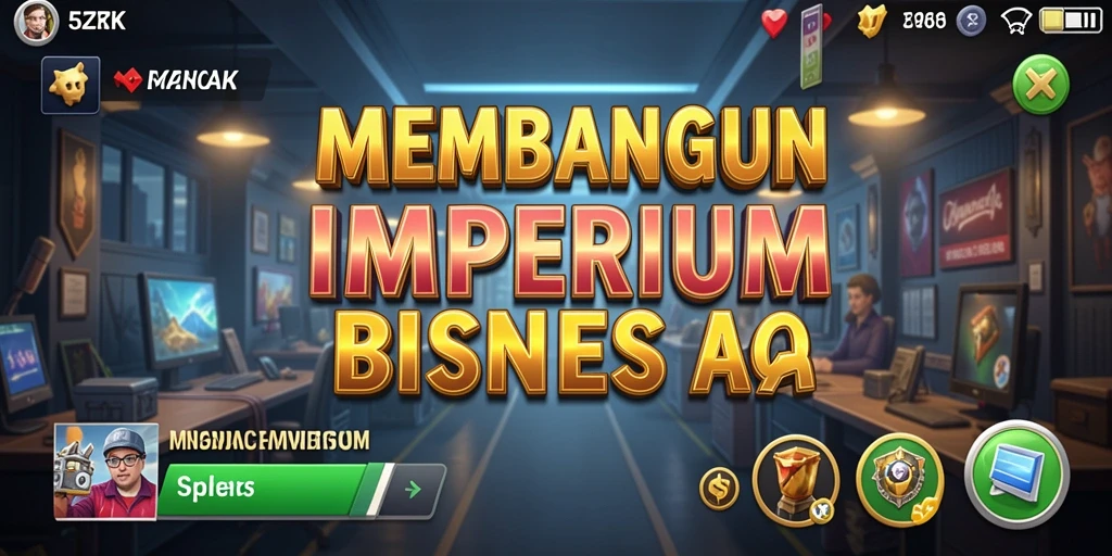 Screenshot utama 5ZK menampilkan gameplay menarik dalam membangun bisnis.