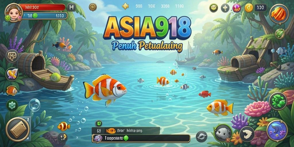 Tampilan gameplay ASIA918 yang memukau dengan aksi memancing yang seru.
