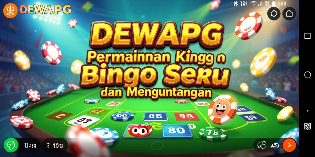 Tampilan gameplay seru dalam permainan Bingo DEWAPG.