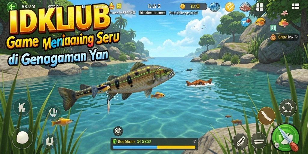 Gameplay seru memancing di berbagai lokasi yang menakjubkan.