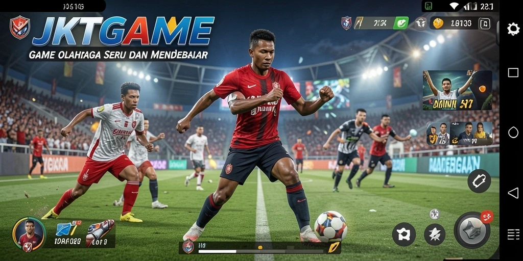 Tampilan gameplay seru dan mendebarkan di JKTGAME