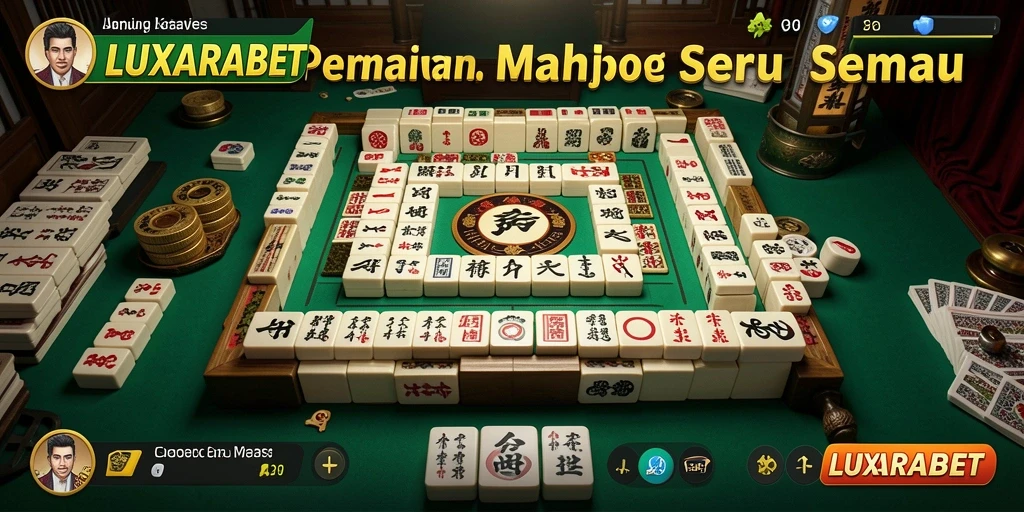 Screenshot LUXARABET menampilkan gameplay Mahjong yang mengasyikkan.