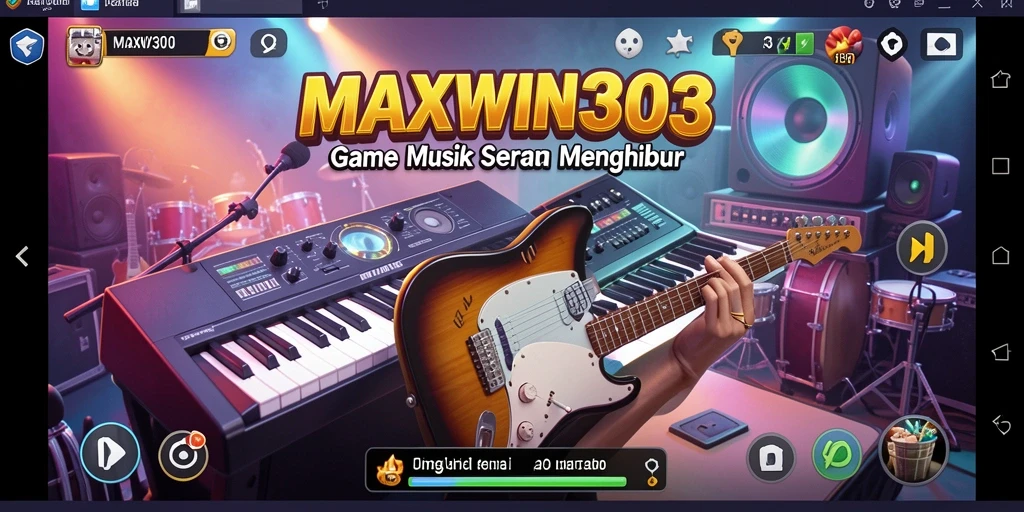 Tampilan gameplay seru dalam MAXWIN303 dengan berbagai lagu menarik.