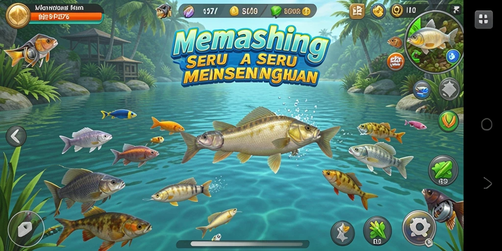 Screenshot MPO76 menampilkan aksi menangkap ikan yang mendebarkan.