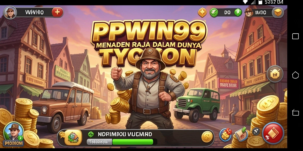 Tangkapan layar PPWIN99 menampilkan serunya membangun kerajaan bisnis di dalam game Tycoon.