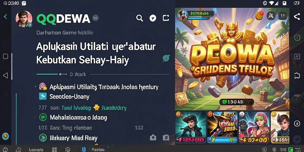 Tampilan antarmuka QQDEWA yang sederhana dan mudah digunakan.