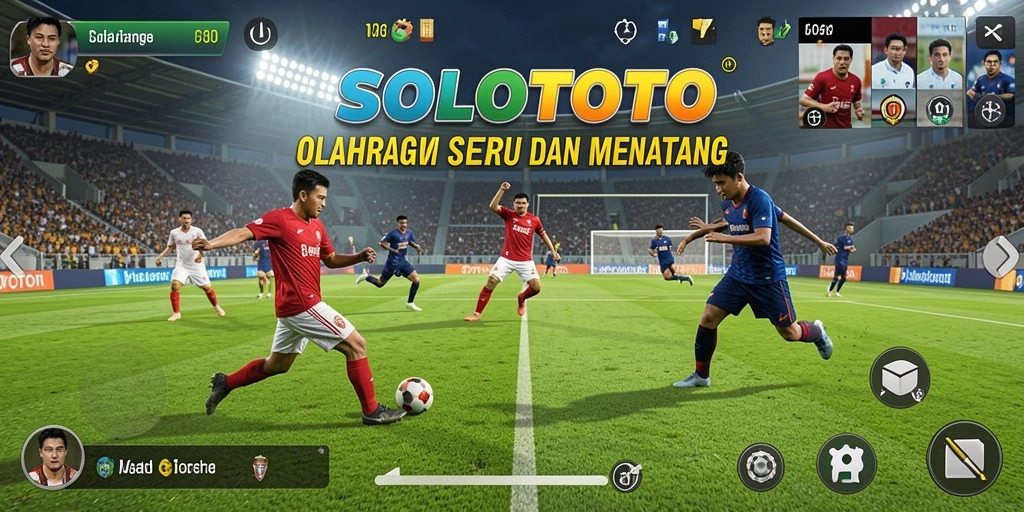 Tampilan gameplay SOLOTOTO yang penuh aksi dalam olahraga.
