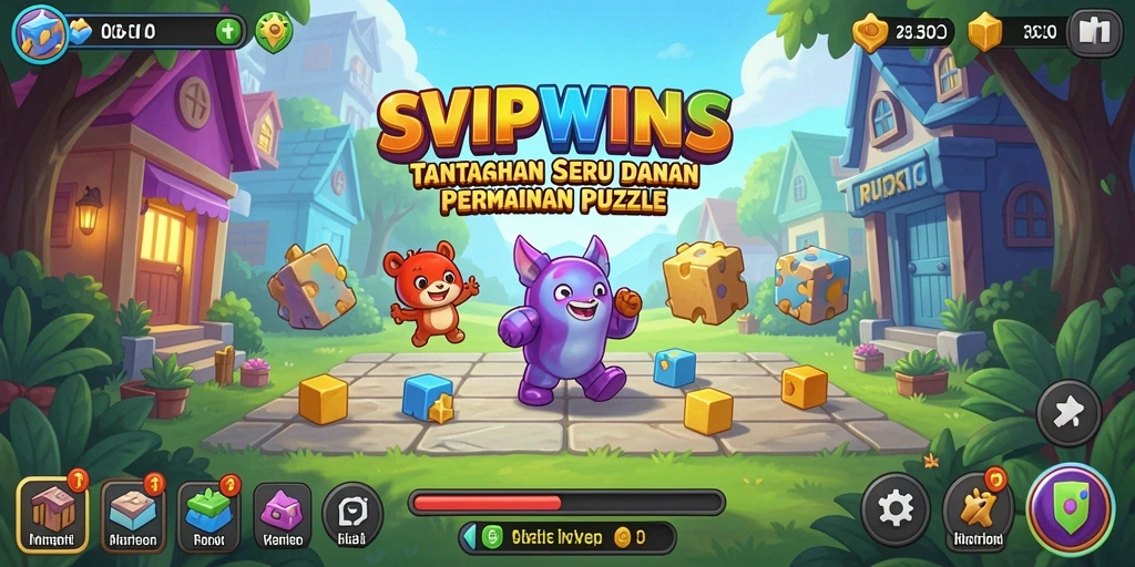 Tampilan gameplay menarik dalam SVIPWINS yang menantang.